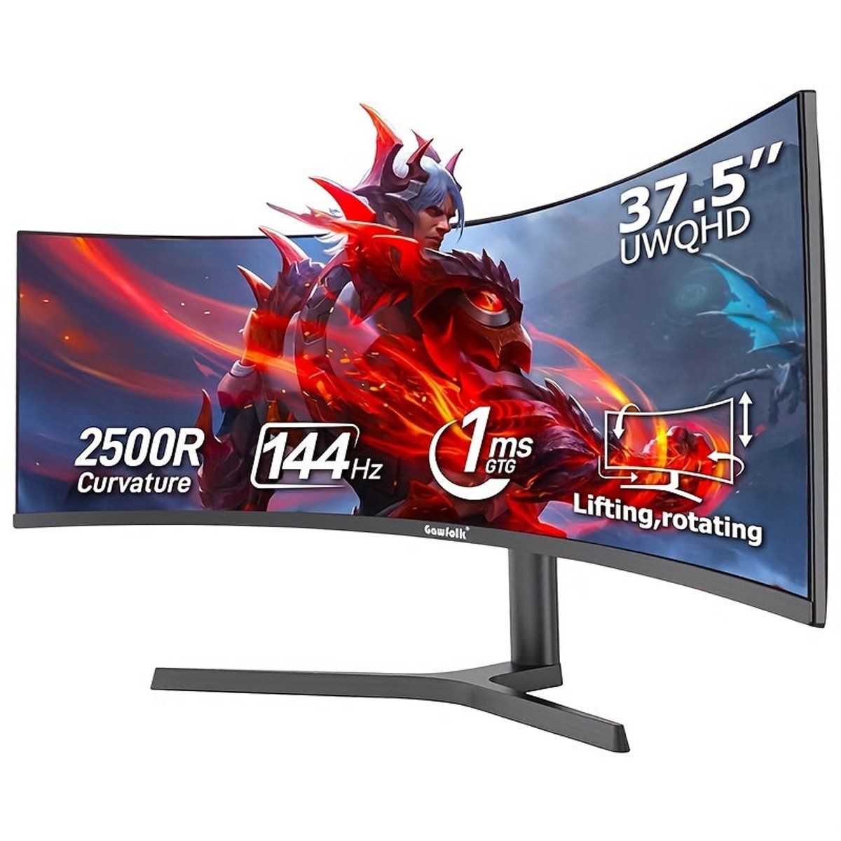 Corenia 37.5" Curved Ultrawide Gaming Monitor - afbeelding 7
