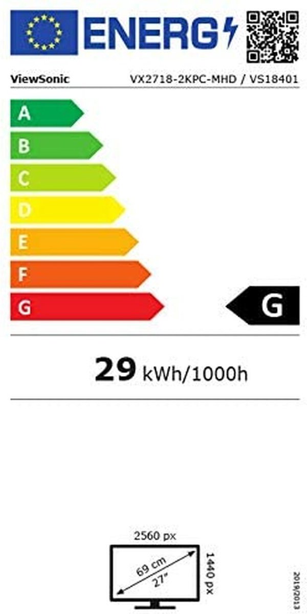 Monitor Viewsonic Vx2718-2Kpc-Mhd Curve 27" Led Qhd 165 Hz Va Flicker Free - afbeelding 8