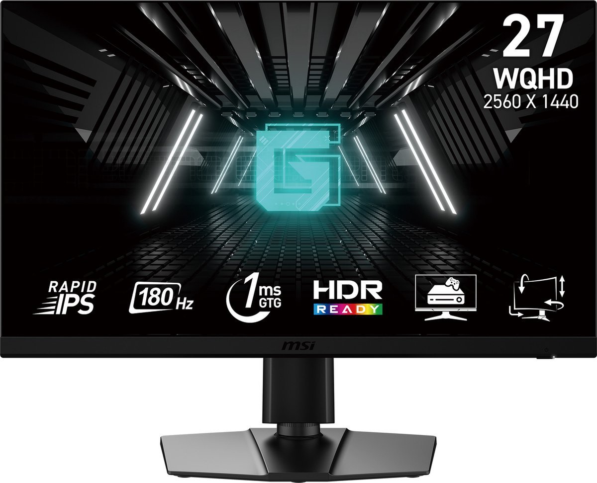 MSI Msi G272Qpf E2 Computer Monitor 68,6 Cm (27") 2560 X 1440 Pixels Wide Quad Hd Zwart
