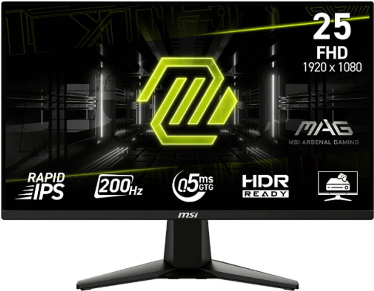 MSI Msi Mag 255F E20 - 24.5″ Fhd Ips - 0.5Ms 200Hz - Freesync