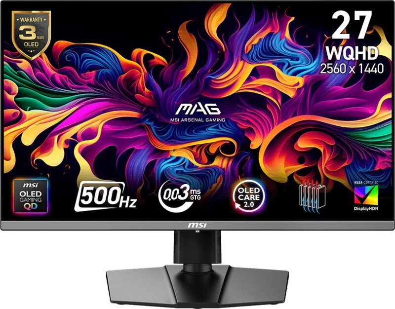Msi mag 272qp qd oled x50 26 - MSI Mag 272Qp X50 - 26.5" Monitor (Black)