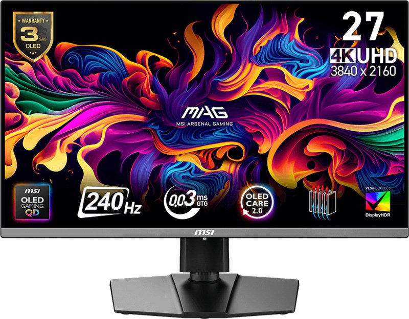 Msi mag 272up qd oled x24 oled - MSI Mag 272Up X24 26.5" Monitor (Black)