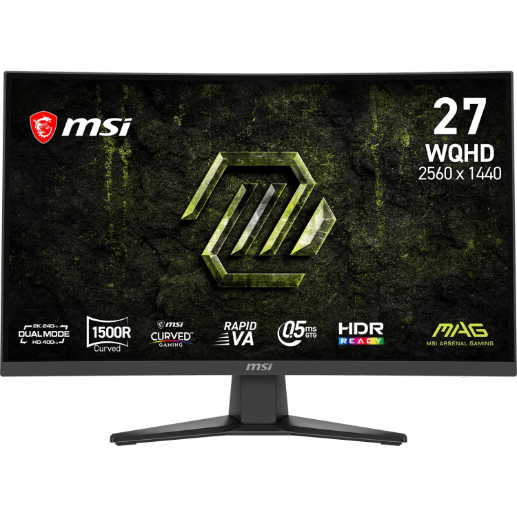 Msi mag 275cqdf x24 27 curved moni 11 orig - MSI MAG 275CQDF X24 Curved gaming 27" Monitor (zwart)