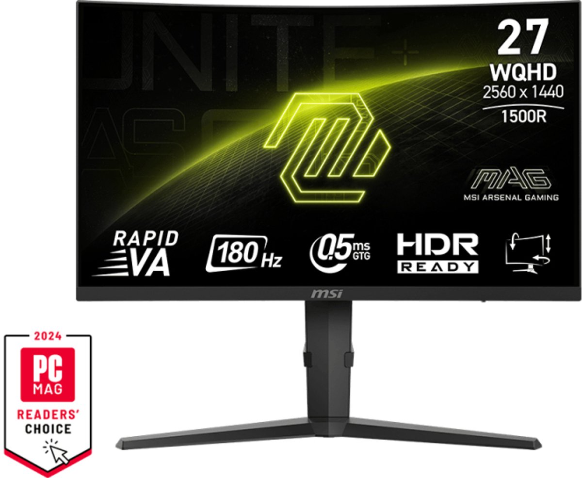 Msi Mag 275Cqpfde 27 Inch Wqhd Curved Gaming Monitor 180 Hz - afbeelding 4
