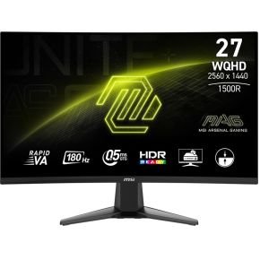 MSI Msi Mag 27Cq6F - Qhd Curved Gaming Monitor - 180Hz - 27 Inch