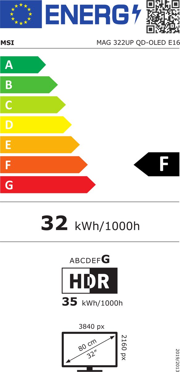 Msi Mag 322Up Qd-Oled E16 Computer Monitor 80 Cm (31.5") 3840 X 2160 Pixels 4K - afbeelding 7