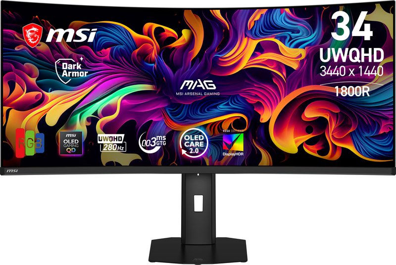 MSI MSI MAG 341CQP QD-OLED X28 34.18'' Curved gaming monitor