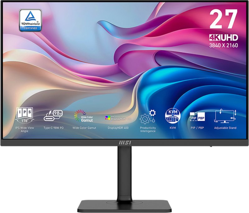 Msi modern md272uphg 4k uhd monito - MSI Modern MD272UPHG Ultra USB-C 27" Monitor (Black)