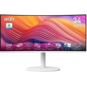 MSI Msi Modern Md342Cqpwde Computer Monitor 86,4 Cm (34") 3440 X 1440 Pixels Ultrawide Quad Hd Lcd Wit