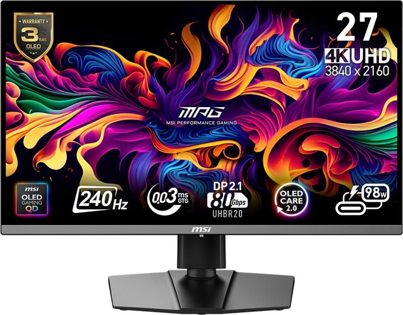 Msi mpg 272urx qd oled 26 5 - MSI MPG 272URX 27" Monitor (Black)