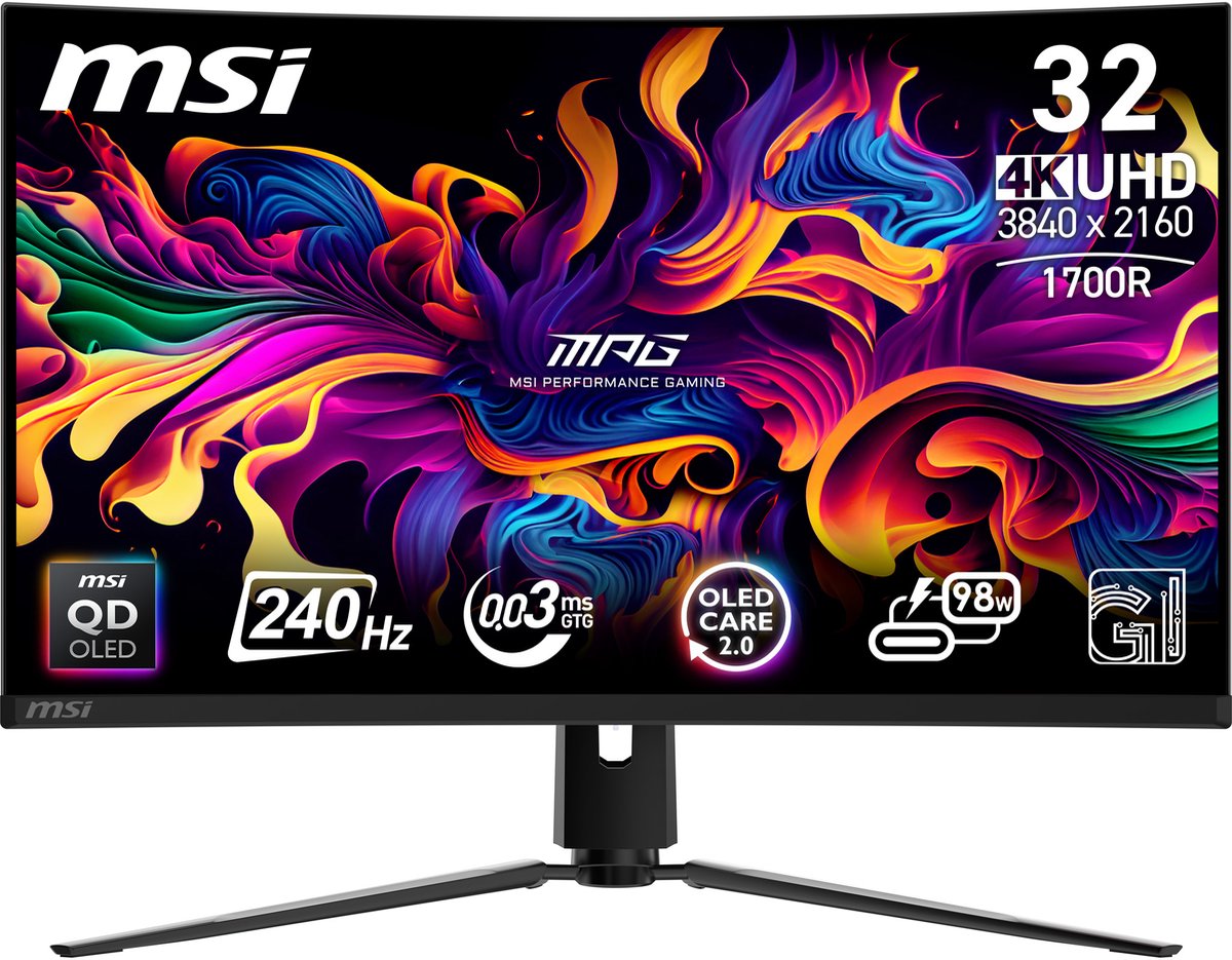 MSI MPG 321CURX Monitor, productafbeelding 8
