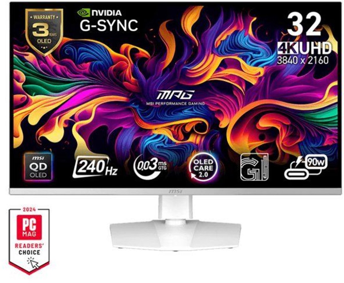 MSI Msi Mpg 321Urxw Qd-Oled Computer Monitor 80 Cm (31.5") 3840 X 2160 Pixels 4K Ultra Hd Wit