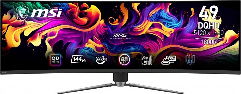 Msi mpg 491cqp qd oled 49 curved - MSI MPG 491CQP 49" Monitor (Black)