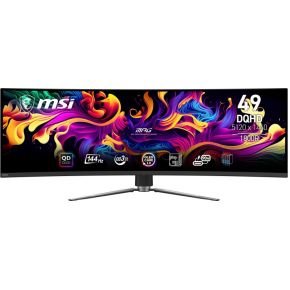 MSI Msi Mpg 491Cqp Qd-Oled - Curved Ultrawide Gaming Monitor - 144 Hz - Usb-C Pd 90W