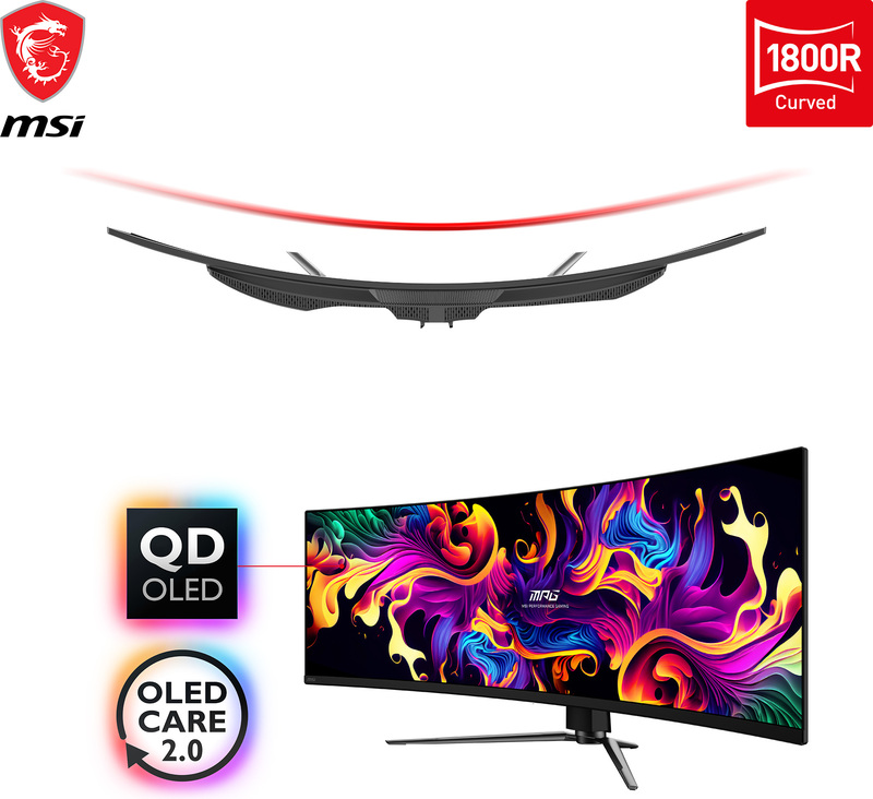 Msi mpg 491cqpde qd oled 124 5cm 2 orig - MSI MPG 491CQPDE 49" Monitor (Black)