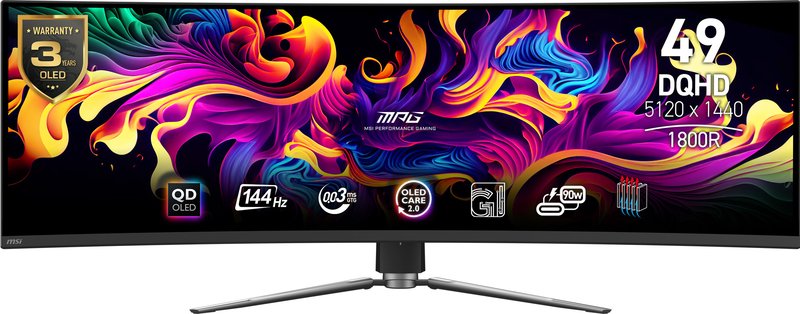 Msi mpg 491cqpde qd oled 124 5cm - MSI MPG 491CQPDE 49" Monitor (Black)