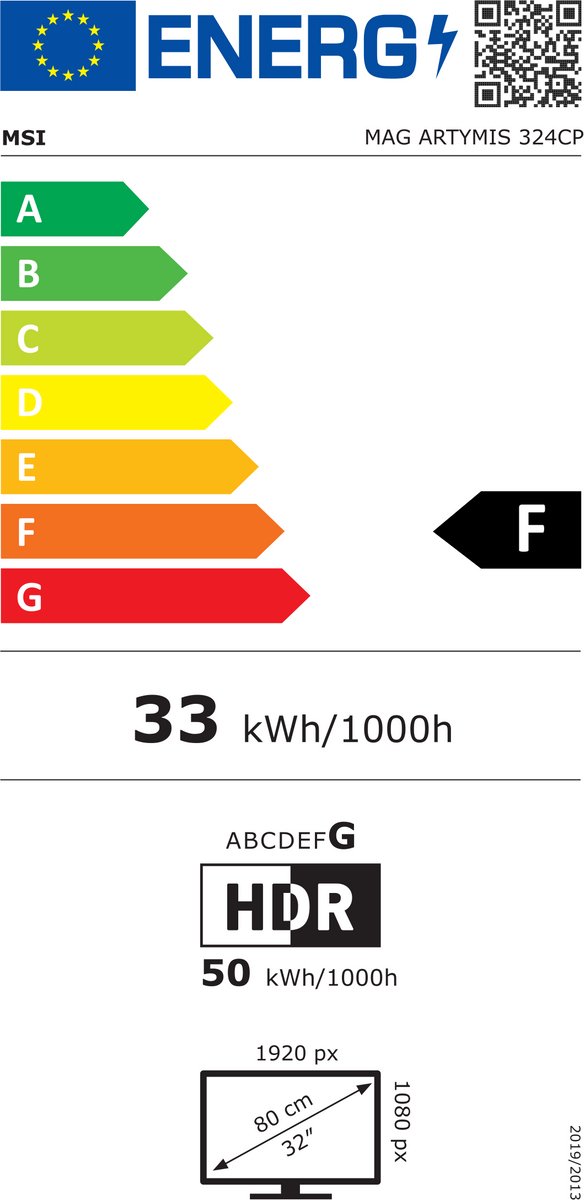 Msi Mpg Artymis 324Cp 80 Cm (31.5") 1920 X 1080 Pixels Full Hd Zwart monitor - afbeelding 6