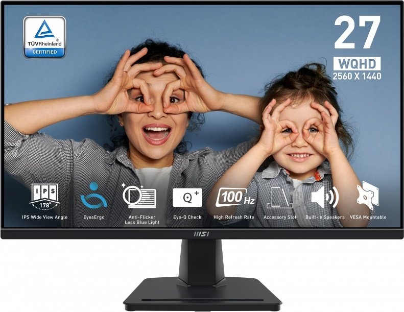 Msi pro mp275q wqhd monitor 100hz - MSI Pro MP275Q Quad 27" Monitor (Black)