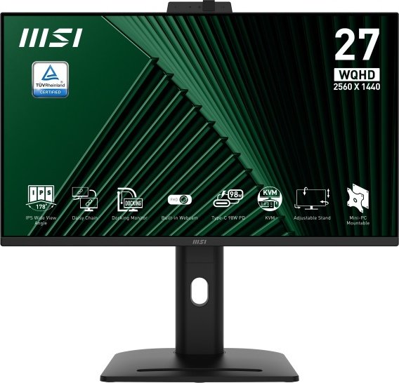 Msi pro mp275qpdg qhd ips docking - MSI PRO MP275QPDG 27" Monitor (Black)