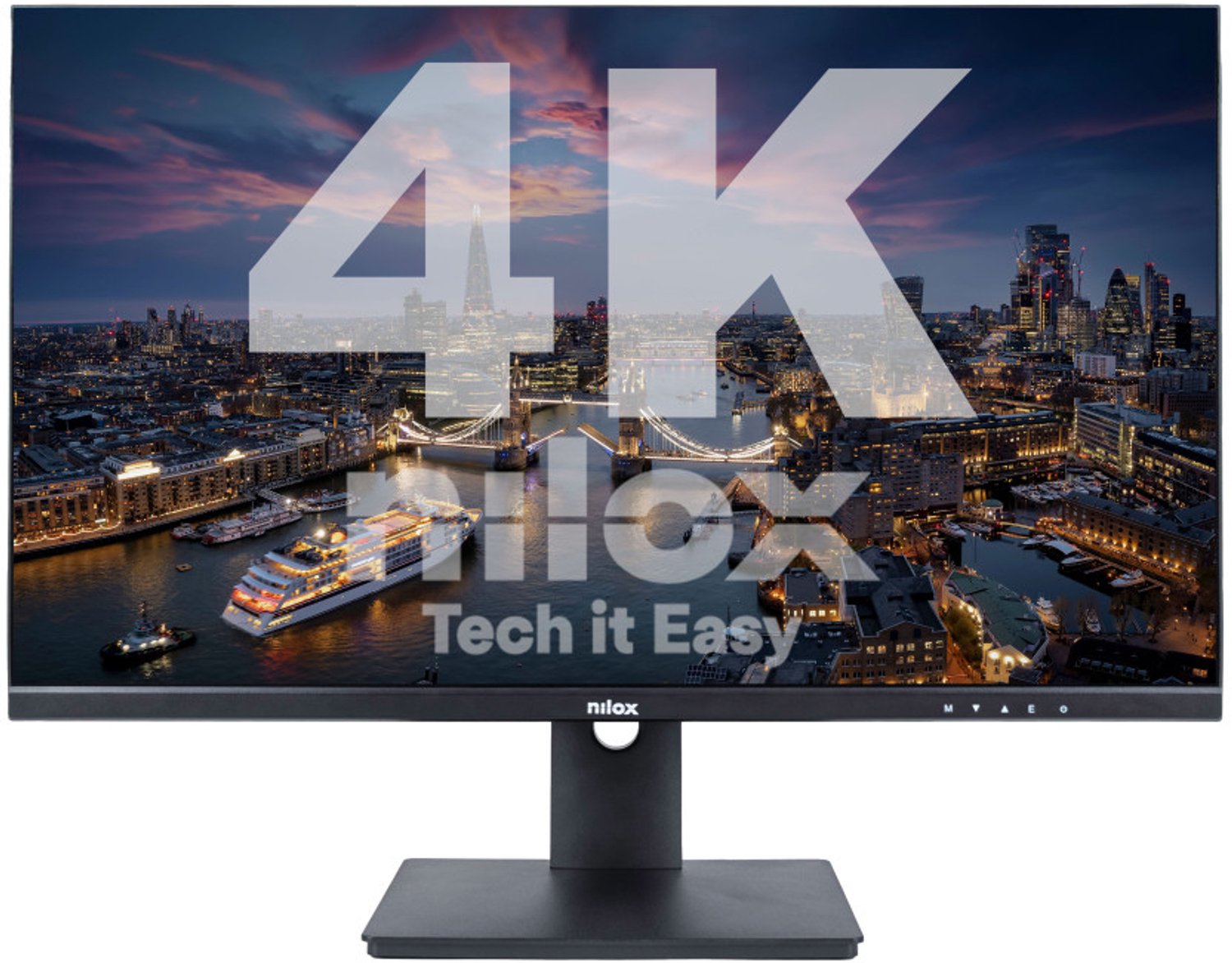 Nilox monitor 27 nxm274kd11 ips 4k 3 6 orig - Nilox NXM274KD11 27" Monitor (zwart)