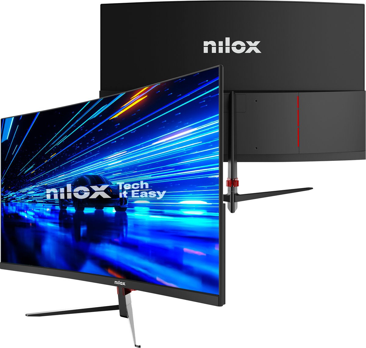 Nilox nxm27fhd18001 computer monitor 2 orig - Nilox Nxm27Fhd18001 Computer 27" Monitor (zwart)