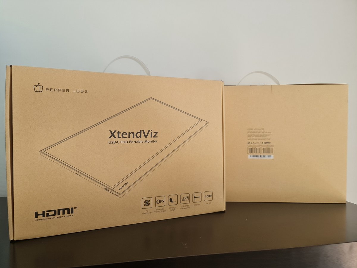 Pepper jobs portable monitor xtendviz 9 orig - PEPPER Jobs Portable Xtendviz Xv1610F 15.6 inch 15.6" Monitor