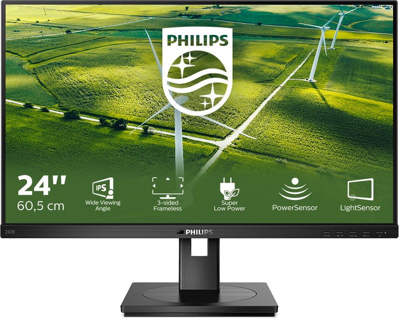 Philips 242b1g 24 inch full hd busines - Philips B-Line 242B1G/00 23.8" Monitor (Black)