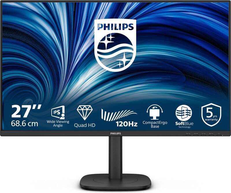 Philips 27b2n3500j 27 inch qhd busines - Philips 27B2N3500J/00 Quad 27" Monitor (Black)