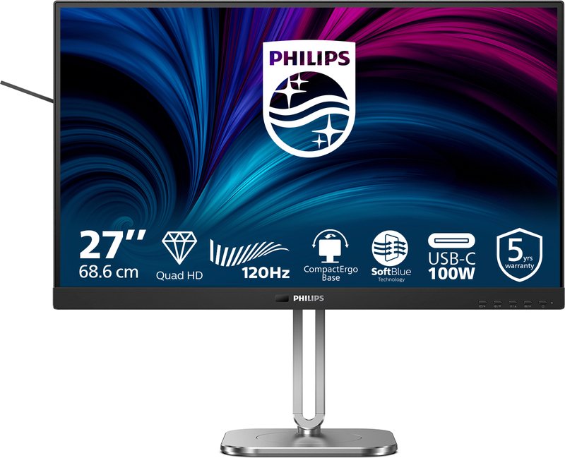 Philips 27b2u4601 00 computer monitor - Philips 27B2U4601/00 Quad 27" Monitor (Charcoal/Silver)