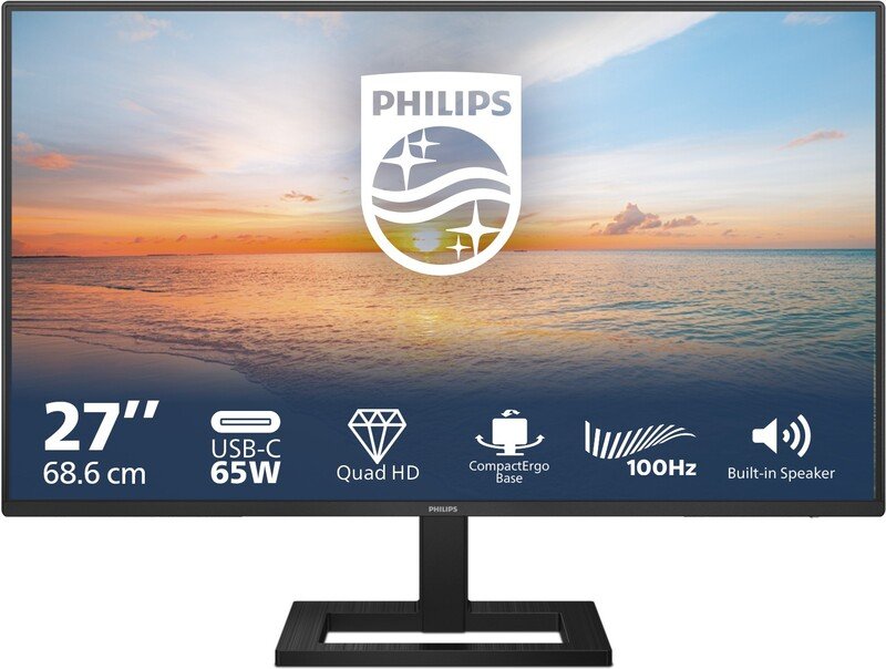 Philips 27e1n1600ae qhd ips monitor us - Philips 1000 series 27E1N1600AE/00 Quad USB-C 27" Monitor (Black)