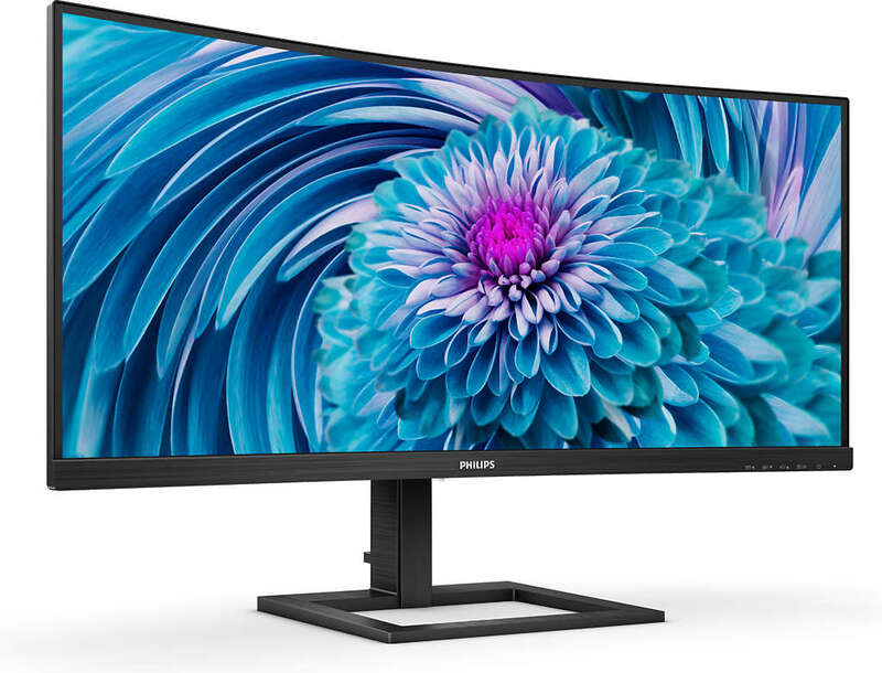 Philips 346e2cuae qhd curved ultrawide 3 orig - Philips E-Line E2 346E2CUAE/00 Wide Quad USB-C 34" Monitor (Black)