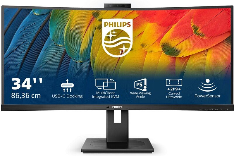 Philips 34b1u5600ch ultrawide webcam m - Philips 34B1U5600CH UWQHD USB-C 100W 34" Monitor (Black)