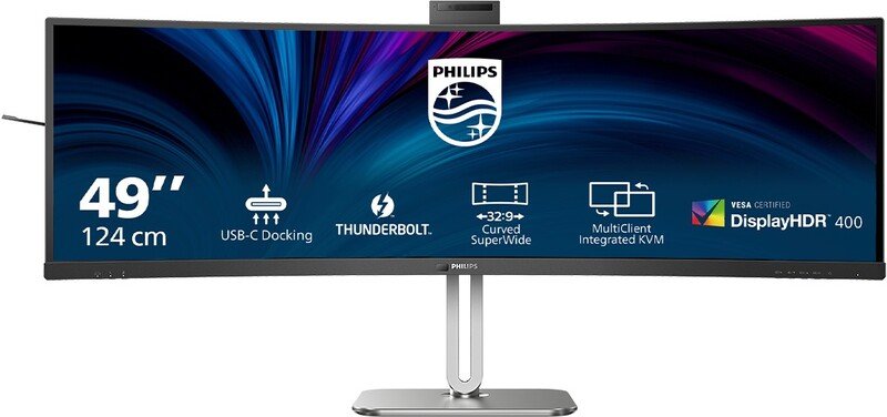 Philips 49b2u6903ch 00 computer monito - Philips B-Line 49B2U6903CH/00 Quad USB-C 100W 48.8" Monitor (Black)