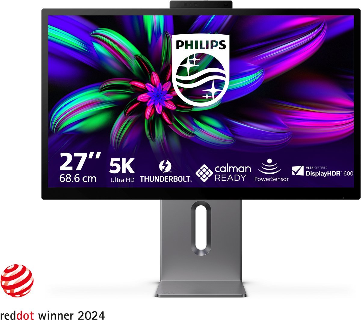 Philips Philips Brilliance 27E3U7903 - 5K Creative Designer Monitor - Geschikt Voor Apple Macbook En Mac Mini - Thunderbolt 4 - Calman Ready - Rj45 - Powersensor - 27 Inch