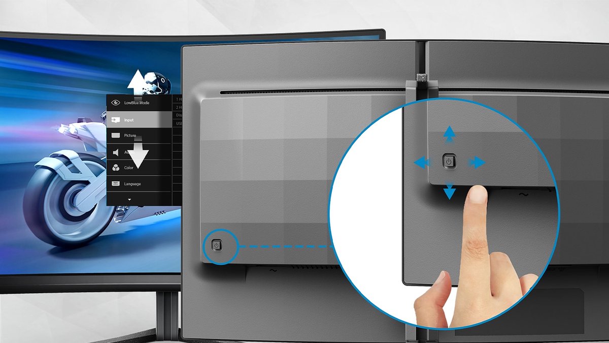 Philips Evnia 27M1C5500Vl - Qhd Curved Gaming Monitor - 165Hz - 27 Inch - afbeelding 5