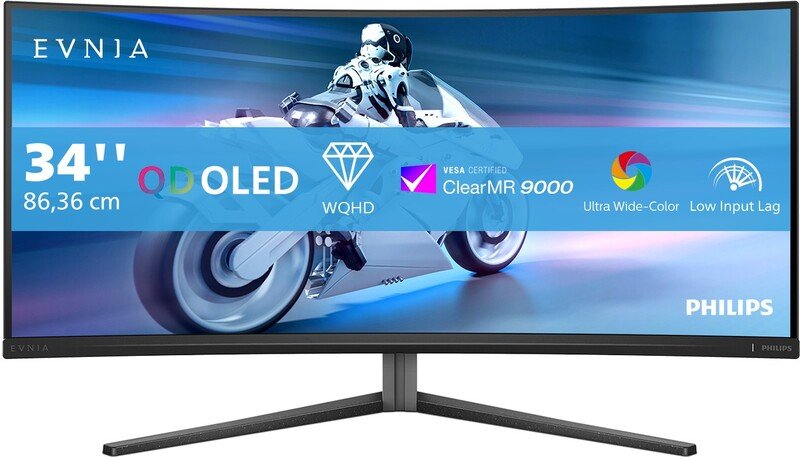 Philips evnia 34m2c6500 00 34 curved m - Philips Evnia 34M2C6500 Qd 1800R Hdr400 34" Monitor (Dark Slate)