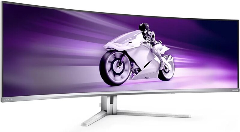 Philips evnia 49m2c8900 qd oled 48 9 2 orig - Philips Evnia 49M2C8900 Qd Ambiglow USB-C 90W 48.9" Monitor (White)
