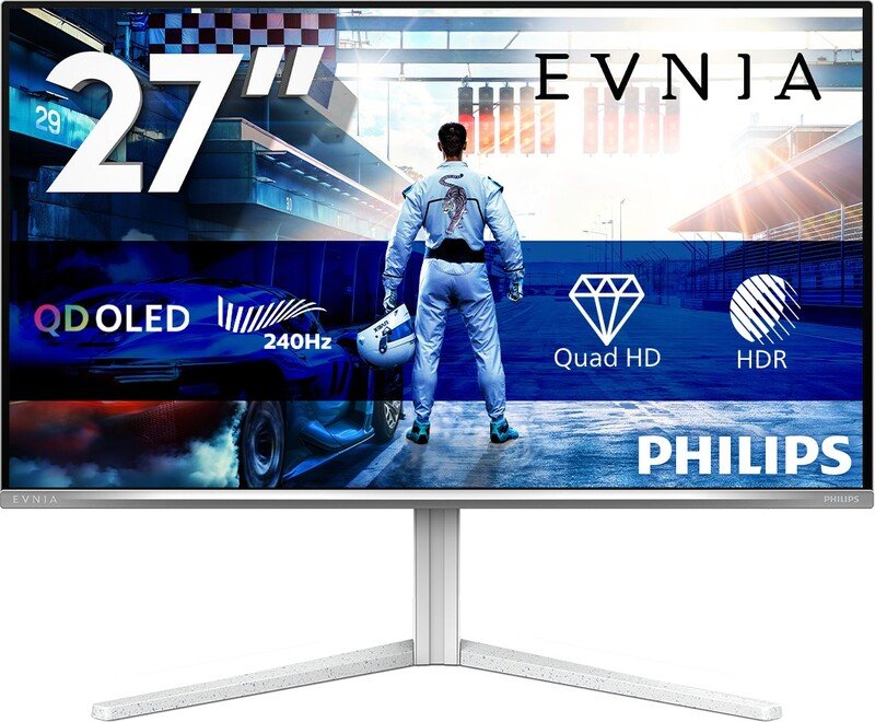 Philips evnia 6000 27m2n6501l 00 26 5 - Philips Evnia 27M2N6501L/00 Quad Ambiglow 26.5" Monitor (White)