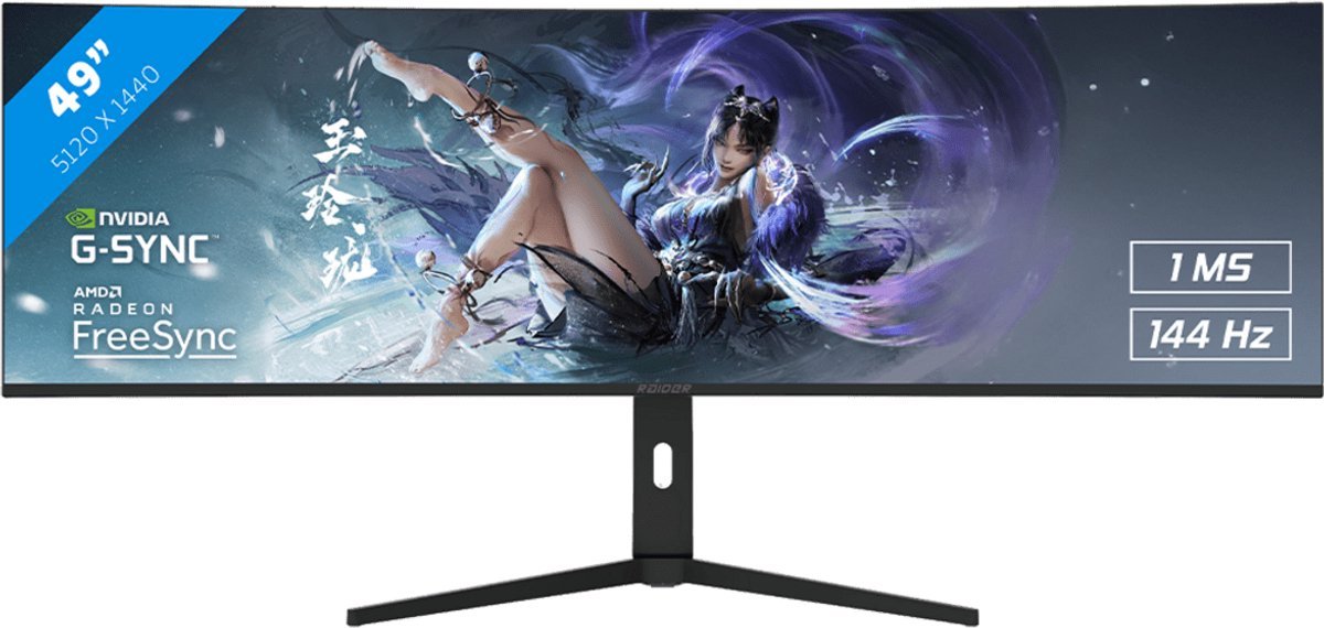 RAIDER Raider Dwqhd Gaming - Ips - 144Hz - Curved - 1Ms - 49 Inch