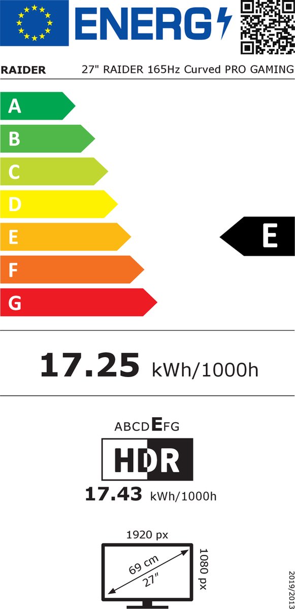 Raider Pro Gaming Monitor - Freesync/G-Sync - 165Hz - Curved - 27 Inch - afbeelding 6