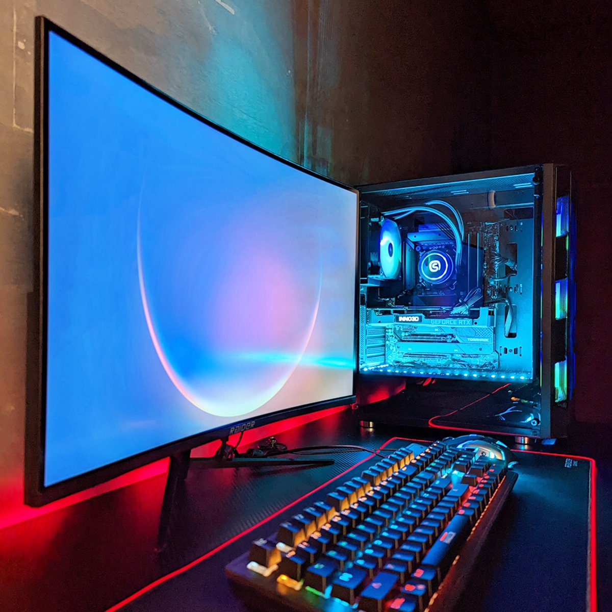 Raider Pro Gaming Monitor - Freesync/G-Sync - 240Hz - Curved - 27 Inch - afbeelding 5