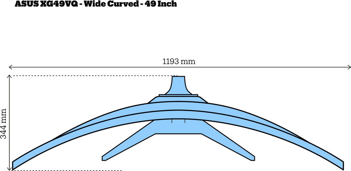 Rog Strix Xg49Vq Super Ultra-Wide Hdr Gaming Monitor - 4Ms - 144Hz - afbeelding 8