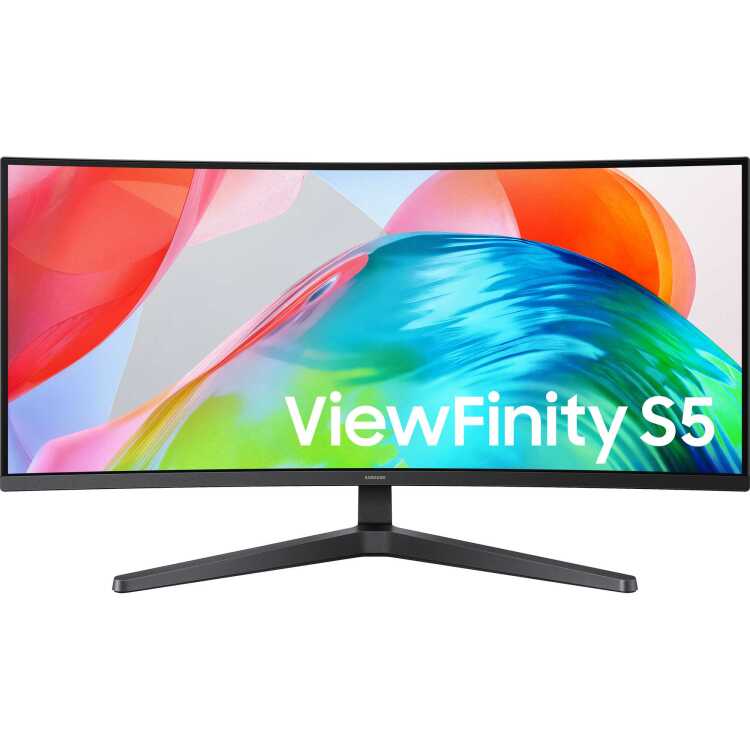 Samsung 34 l s34h550gau uwqhd 120hz 11 orig - Samsung ViewFinity S5 S55GH LED 34" Monitor (zwart)