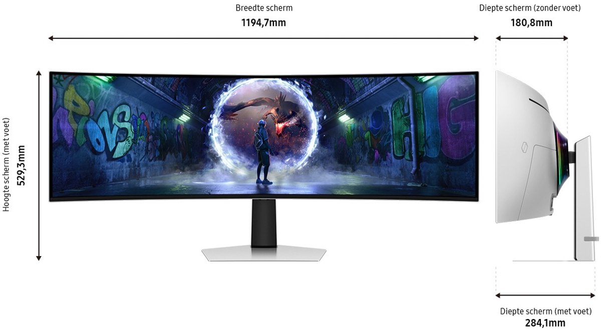 Samsung Odyssey OLED G9 G93SD Monitor, productafbeelding 5