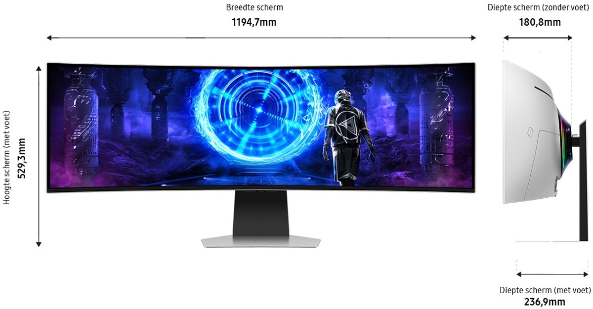 49" Odyssey G95SD OLED Smart Gaming Monitor - afbeelding 2