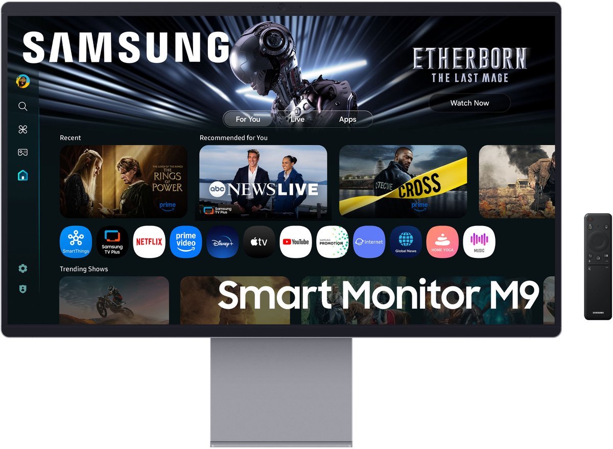 Samsung Samsung M90Sf Computer Monitor 81,3 Cm (32") 3840 X 2160 Pixels 4K Ultra Hd Oled Zilver