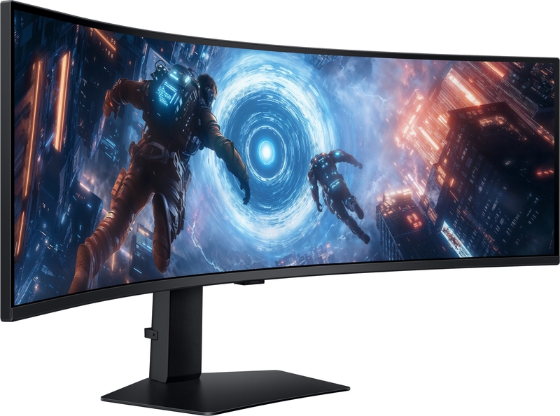 Samsung odyssey g9 g91f 49 monitor 2 orig - Samsung Odyssey G9 LS49FG916EUXEN Dual 49" Monitor (Black)
