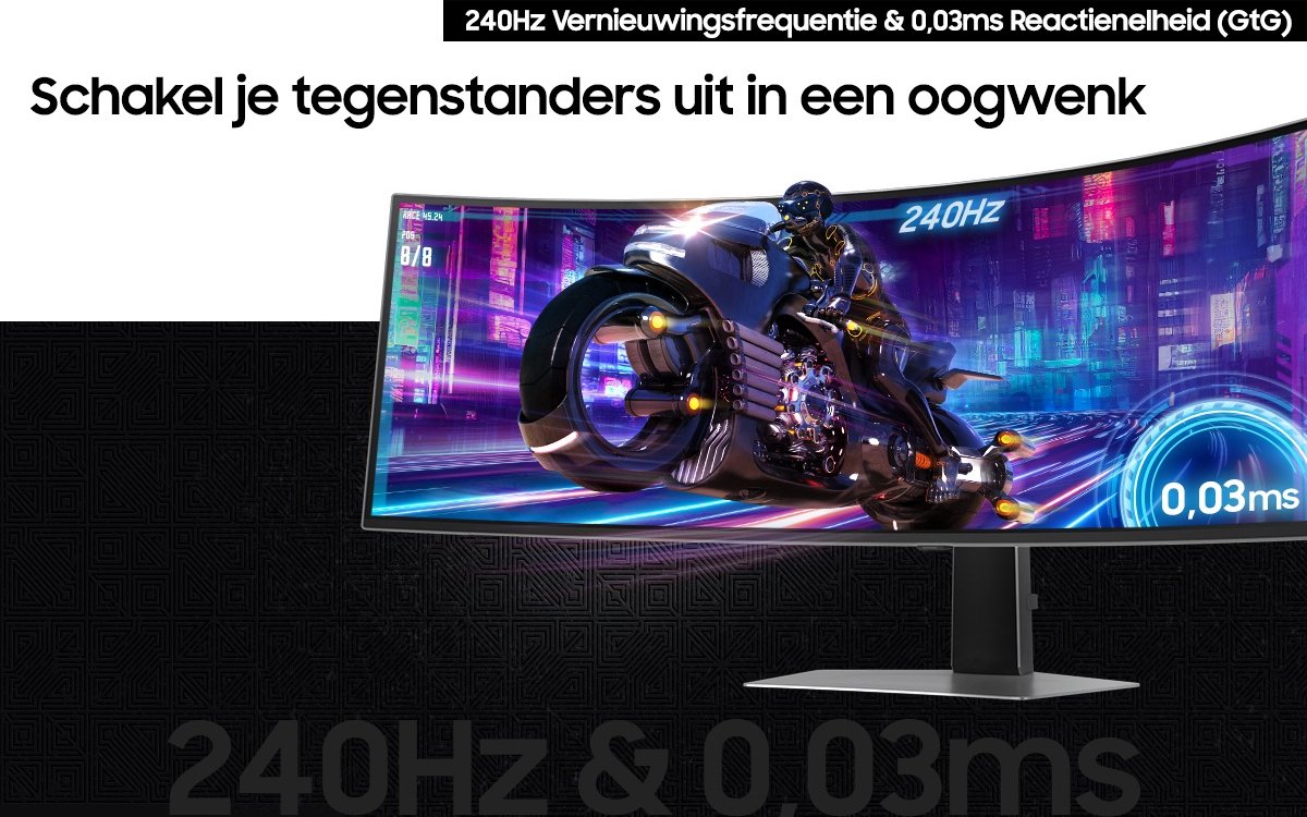 Odyssey G9 G95Sd - Dqhd Oled Gaming Monitor - 240Hz - 49 Inch - afbeelding 7