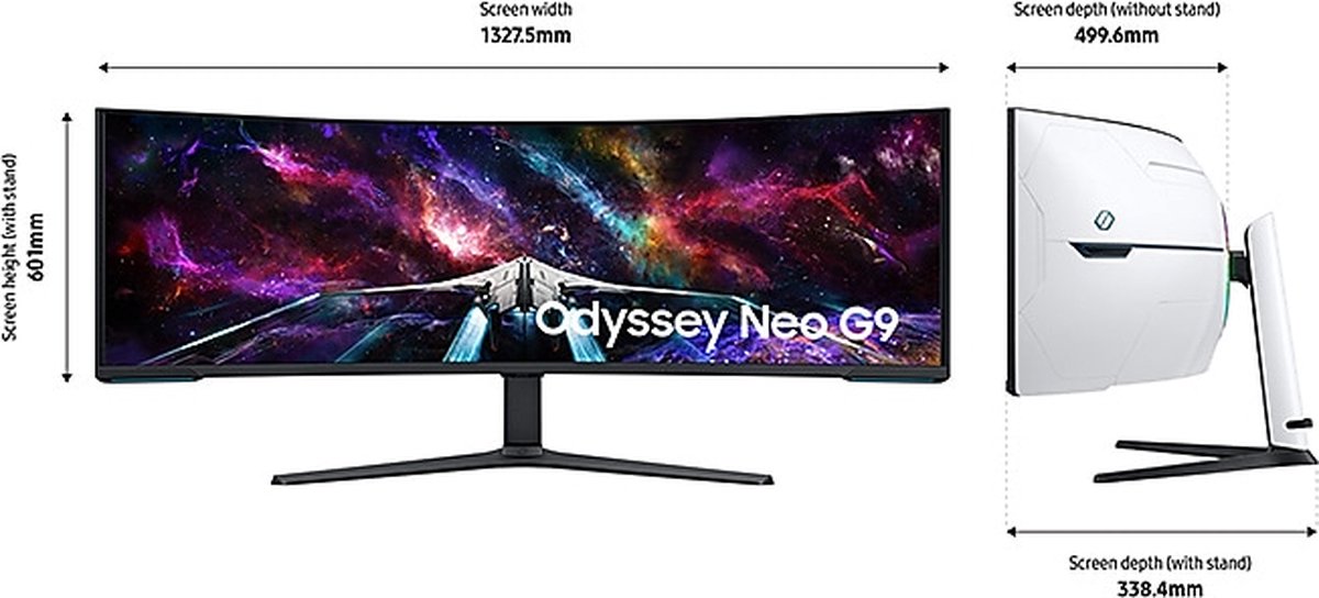 Odyssey Neo G9 57" Dual UHD Quantum Mini-LED 240Hz Curved Gaming Monitor - afbeelding 4
