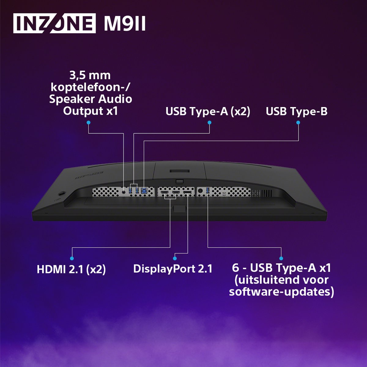 Sony Inzone M9 Ii – 27 Inch - 4K Ultra Hd – 160 Hz - Gaming Monitor - afbeelding 10